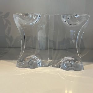 Vintage MCM Ritts Astrolite Lucite Bookends